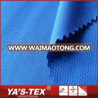 Hot selling 100% polyester knitted eyelet dri fit fabric for sportswear